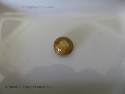 Mặt đá Sapphire nâu KT 1,2 x 1.1 cm nặng 1,36 g