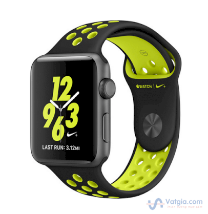 Đồng hồ thông minh Apple Watch Series 2 Sport 42mm Space Gray Aluminum Case with Black/Volt Nike Sport Band