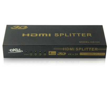 Bộ chia tín hiệu HDMI 1 ra 4 chuẩn 1.4- 3D EKL eKL-HS104