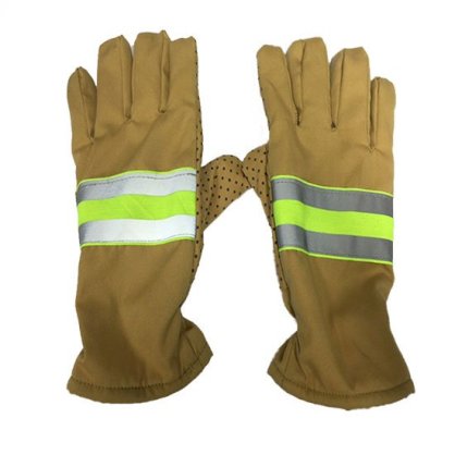 Gang tay chữa cháy vàng cát, chất liệu Polyeste/cotton