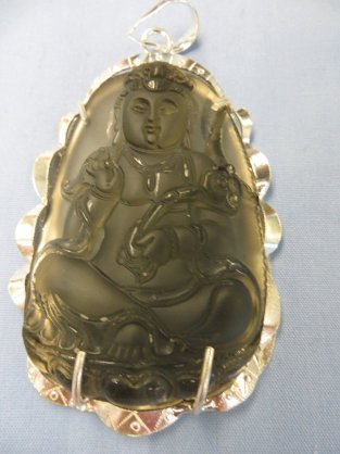 Mặt Phật bản mệnh Phổ hiền bồ tát 7,5 x 5,0 cm bọc bạc