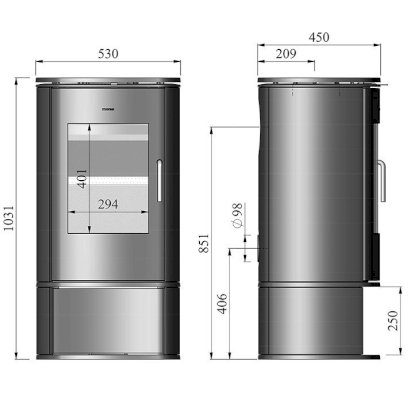 Lò sưởi đốt củi Morsø 8148