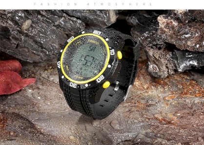 Đồng hồ thông minh chống nước XWATCH Black-Yellow