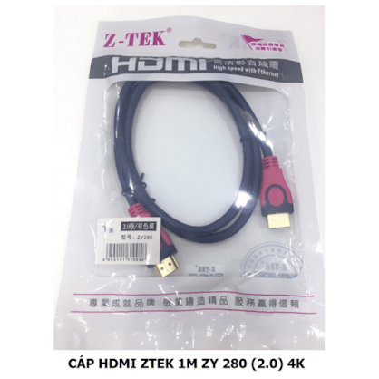 Cáp HDMI Z-Tek 1M ZY 280 (2.0) 4k