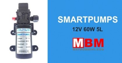 Máy bơm nước mini áp lực 12V 60W 5L – SmartPumpus