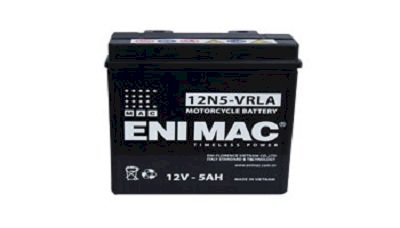 Ắc quy xe máy Enimac 12N5-VRLA (12V - 5Ah)