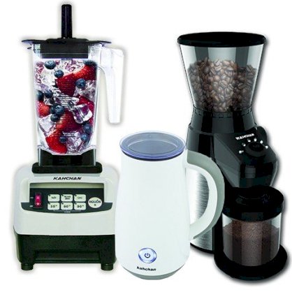 Bộ 3 sản phẩm cho quán: Máy xay sinh tố, Máy xay cà phê, Máy đánh sữa Kahchan