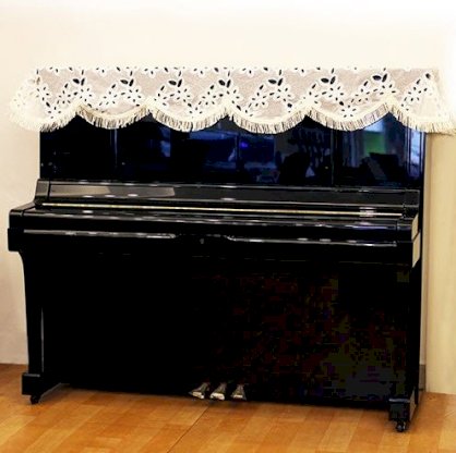 Khăn phủ đàn piano màu trắng TC-01