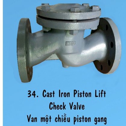 Van Một Chiều Piston Gang chuẩn PN16 IKONO CKS-CTI-10k DN 100