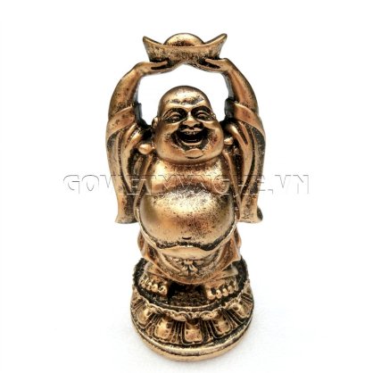 Tượng Đá Phật Di Lặc Size Nhỏ N4 (Đá Poly - Nhũ Đồng)