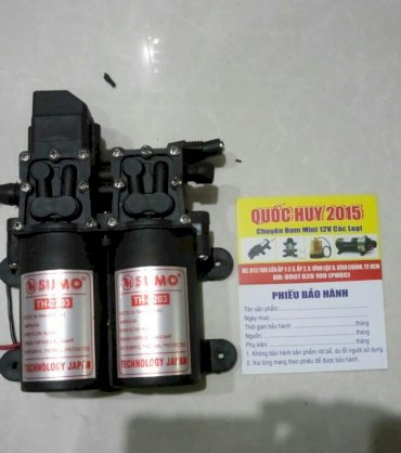 Bơm đôi mini 12v-80w Sumo TH-2203