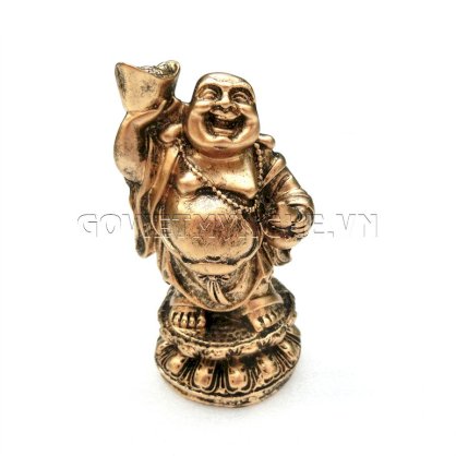 Tượng Đá Phật Di Lặc Size Nhỏ N5 (Đá Poly - Nhũ Đồng)