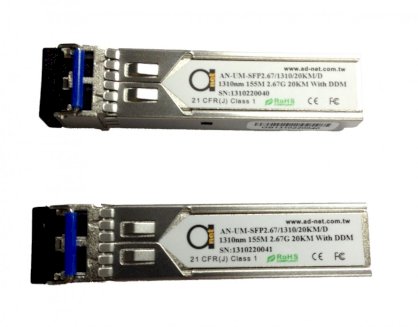 Module quang 100Base TX 1310nm, RX 1550 - AN-UM-SFP155-SM/WDM/1310-10/D