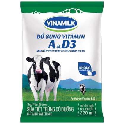 Sữa Vinamilk có đường 8 túi 220ml