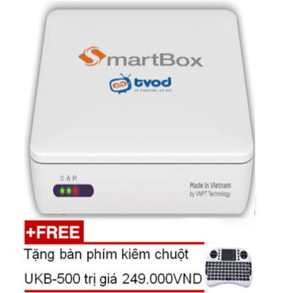 Android TV Box VNPT SmartBox V2 RAM 2GB+ Tặng chuột kiêm bàn phím UKB-500