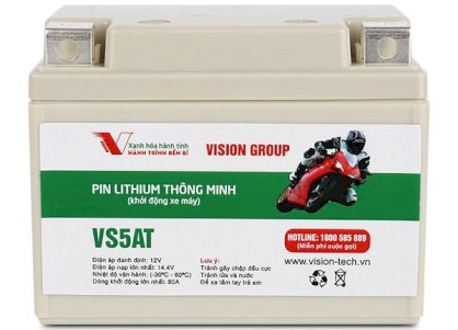 Pin Lithium khởi động xe máy Vision VS5AT
