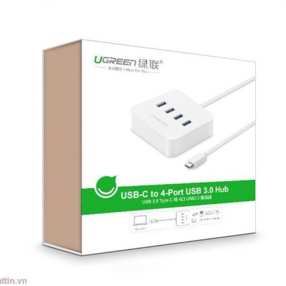 Hub 4 cổng usb 3.0 Ugreen 30316 màu trắng (30316)