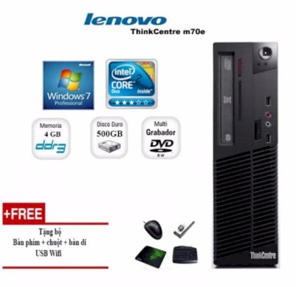 Máy Tính Lenovo Thincentre M70E Core 2 Duo E8500, Ram 4GB, HDD 500GB