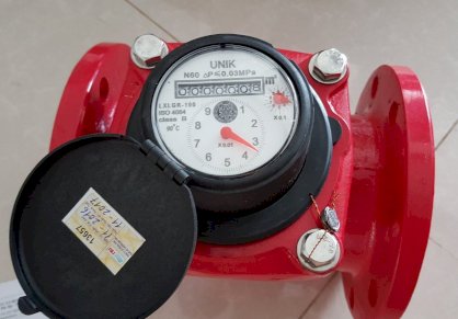 Đồng hồ nước nóng UNIK DN 80 (Đỏ)