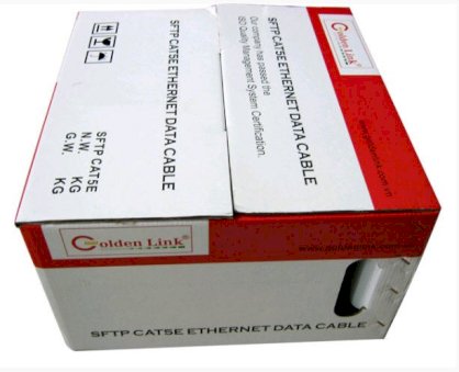 Cáp mạng chống nhiễu Golden Link CAT5E SFTP 305m - Cam