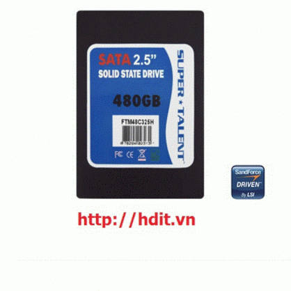 Super Talent TeraDrive CT3 480GB 2.5 inch SATA3 Solid State Drive (MLC) - FTM48C325H