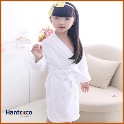 Áo chòng tắm trẻ em Hantex A006 100% cotton