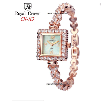 Đồng hồ nữ Royal Crown 3808 Jewelry Rose Gold