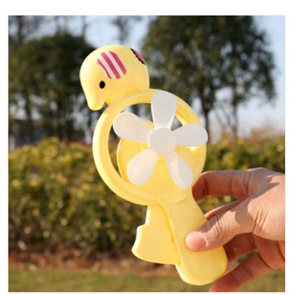 Quạt mini cầm tay hình con voi (màu vàng)