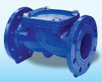 Van một chiều lá lật thân gang lá cao su PN10 & PN16 kết nối mặt bích LYE DN65 - 2 1/2"inch