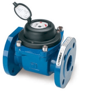 Đồng hồ đo lưu lượng nước sạch mặt bích Zenner DN80 - 3inch.