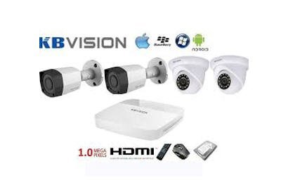 Bộ 4 camera độ phân giải 720P + 4 cục nguồn camera + 1 đầu ghi hình + 1 ổ cứng 250GB