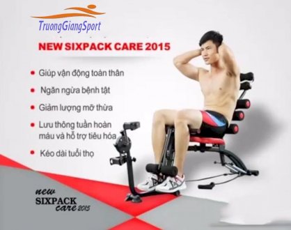 Máy tập cơ bụng new six pack care 2017 Có đạp xe