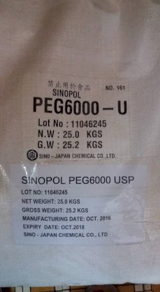 Polyethylene glycol , PEG 6000 , HO(CH2CH2O)NH , SINOPOL