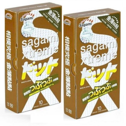 Bộ 2 hộp Bao cao su siêu mỏng co dãn Sagami Xtreme Feel Up 10 bao