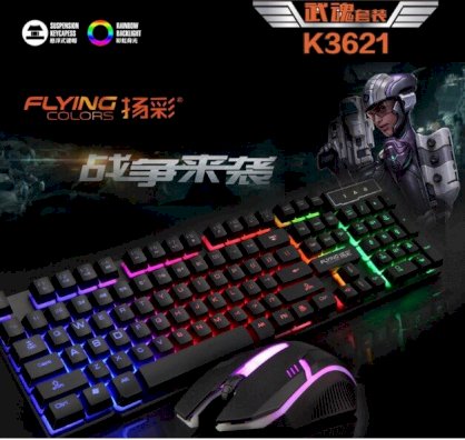 COMBO PHÍM CHUỘT K3621 GAME CÓ ĐÈN