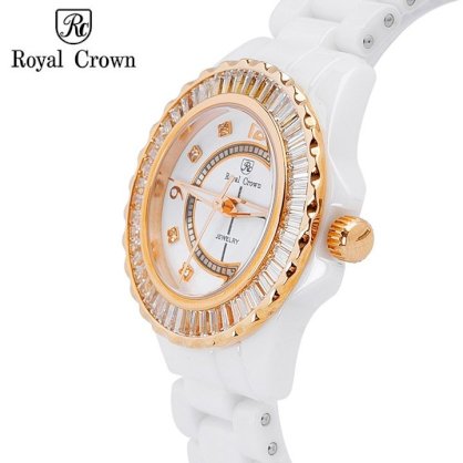 Đồng hồ nữ chính hãng Royal Crown 3821L dây ceramic