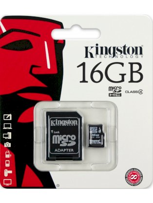 Thẻ nhớ Kingston MicroSD Class10 16GB