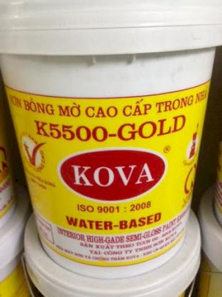 Sơn bán bóng cao cấp trong nhà Kova K5500 Gold 4kg