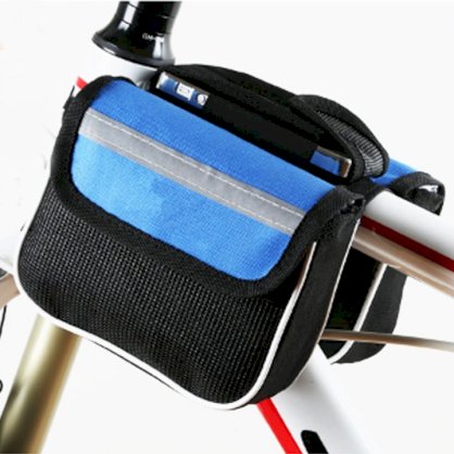 Túi đựng đồ treo ghi đông xe đạp (xanh)