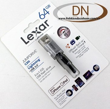 Cáp LEXAR Lightning Kiêm USB 3.0 64GB ( MSP : 01097 )