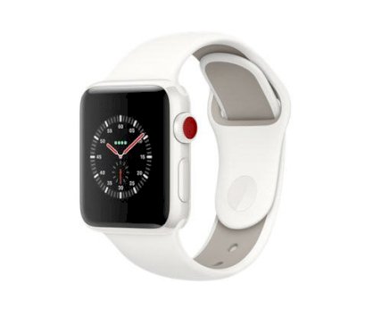 Đồng hồ thông minh Apple Watch Edition Series 3 38mm White Ceramic Case with Soft White/Pebble Sport Band