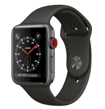 Đồng hồ thông minh Apple Watch Series 3 42mm Space Gray Aluminum Case with Gray Sport Band