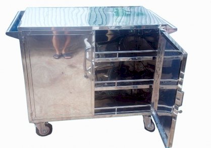 Xe đẩy hàng bằng inox Hải Minh HM0408