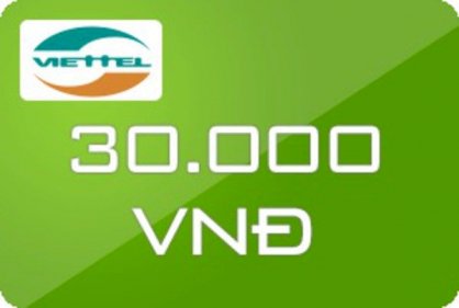 Thẻ cào Viettel 30000 đ /30k