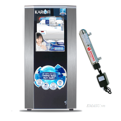 Máy lọc nước Karofi thông minh iRO 1.1, 9 cấp lọc tủ IQ đèn UV (K9I-1)