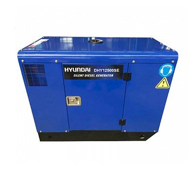 Máy phát điện Diesel Hyundai DHY12500SE (10KW – 11KW) vỏ chống ồn, 1 pha, đề nổ