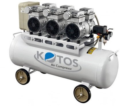 Máy nén khí không dầu giảm âm Kotos model HD750*3-70L