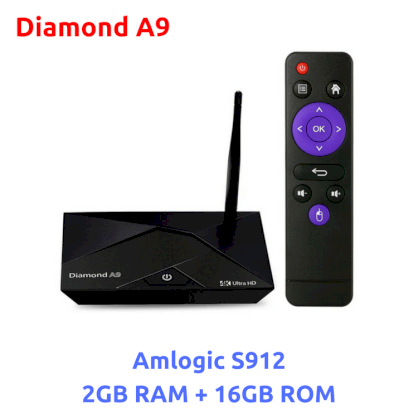 Android Tv Box Diamond A9 - Amlogic S912, 2Gb Ram 16Gb Rom, Android 6.0