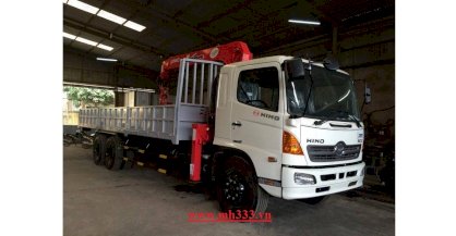 xe HiNo FL8JTSA gắn cẩu UNIC 5 tấn