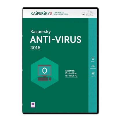 Phần mềm Kaspersky Anti Virus 2016 3PC/1 Năm